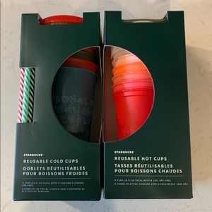 ⭐️🎄💫Starbucks Holiday reusable hot and cold cups